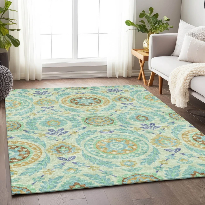 Addison Mayfield Green AMF751 5ft. x 7ft. 6in. Rect. Rug