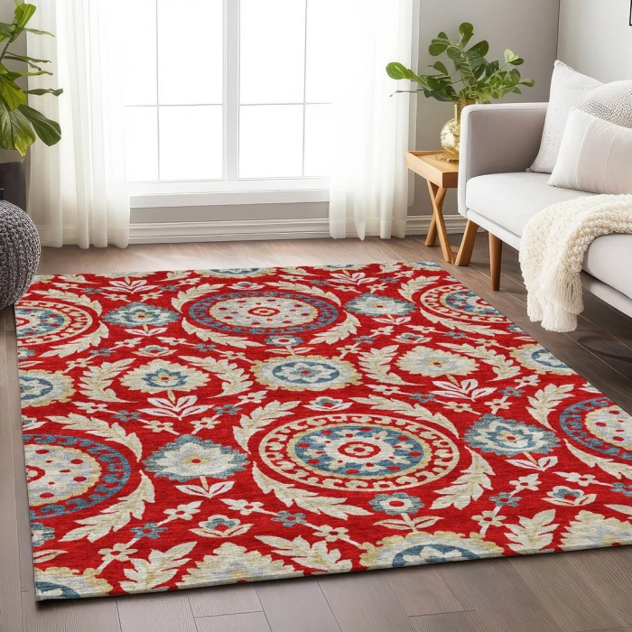 Addison Mayfield Red AMF751 2ft. 3in. x 7ft. 6in. Rect. Rug