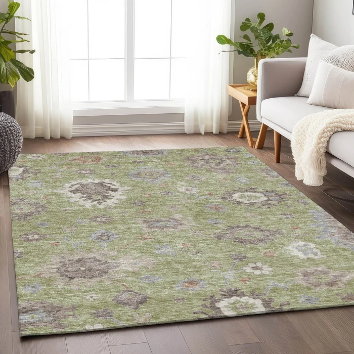 Addison Mayfield Green AMF753 5ft. x 7ft. 6in. Rect. Rug