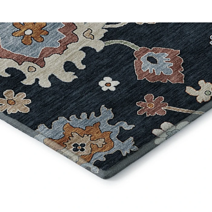 Addison Mayfield Black AMF753 - 8ft. Round Rug