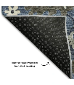 Addison Mayfield Blue AMF753 - 8ft. Round Rug