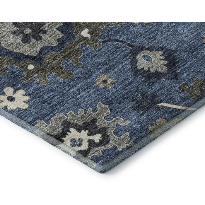 Addison Mayfield Blue AMF753 - 8ft. Round Rug