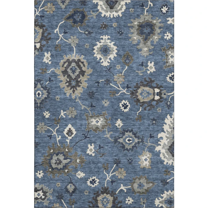 Addison Mayfield Blue AMF753 - 8ft. Round Rug