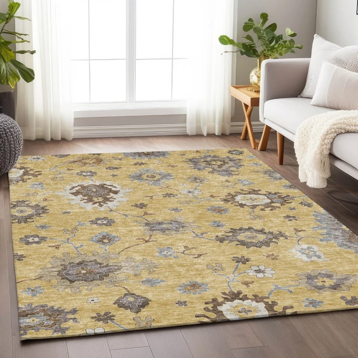 Addison Mayfield Gold AMF753 2ft. 3in. x 7ft. 6in. Rect. Rug