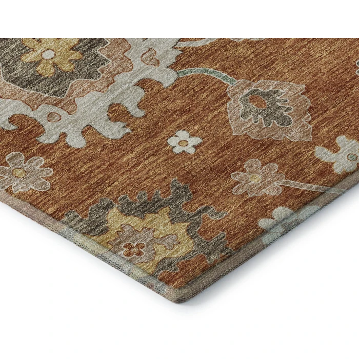Addison Mayfield Orange AMF753 2ft. 3in. x 7ft. 6in. Rect. Rug