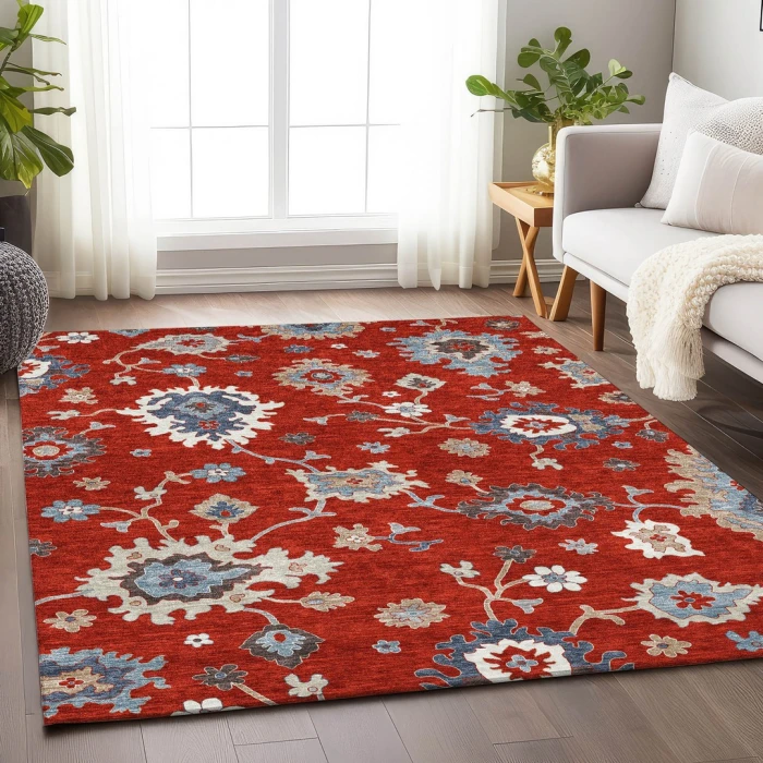 Addison Mayfield Red AMF753 2ft. 3in. x 7ft. 6in. Rect. Rug