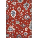 Addison Mayfield Red AMF753 5ft. x 7ft. 6in. Rect. Rug