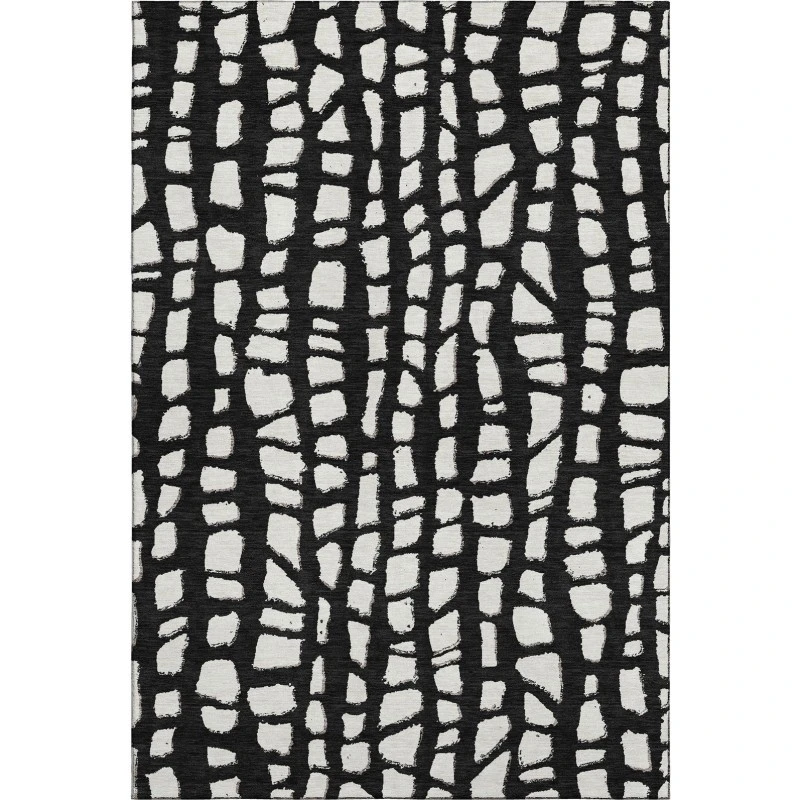 Addison Mayfield Black AMF754 5ft. x 7ft. 6in. Rect. Rug