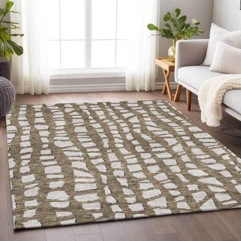 Addison Mayfield Brown AMF754 - 8ft. Round Rug