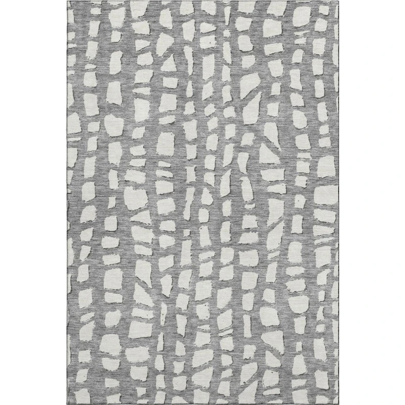 Addison Mayfield Gray AMF754 - 8ft. Round Rug