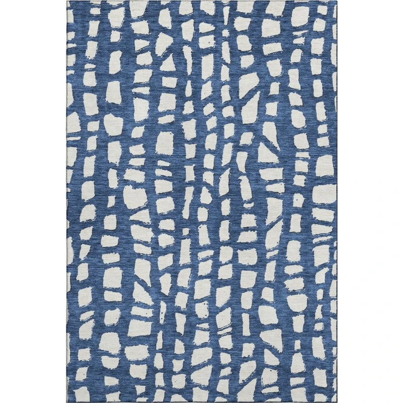 Addison Mayfield Blue AMF754 - 8ft. Round Rug