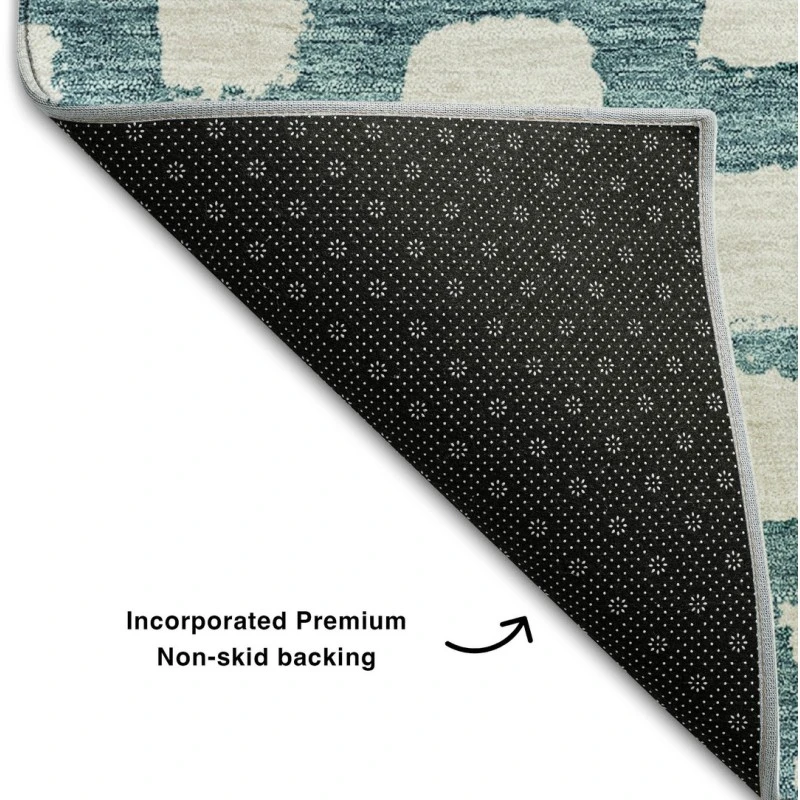Addison Mayfield Teal AMF754 - 8ft. Round Rug