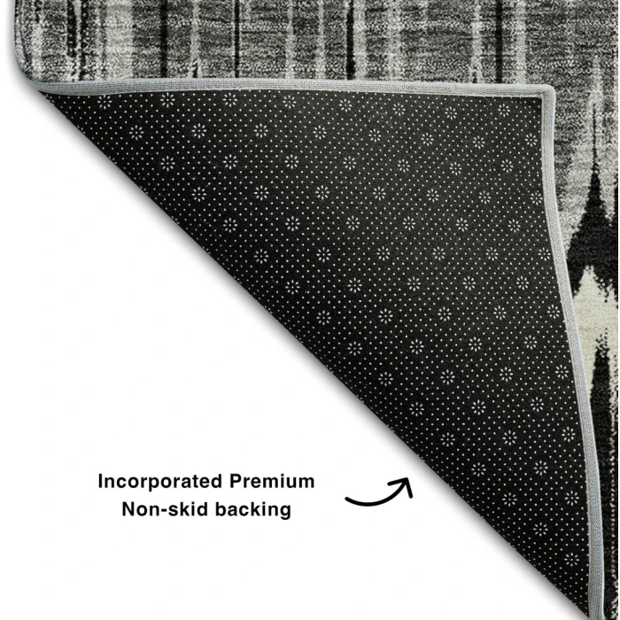 Addison Mayfield Black AMF755 2ft. 3in. x 7ft. 6in. Rect. Rug