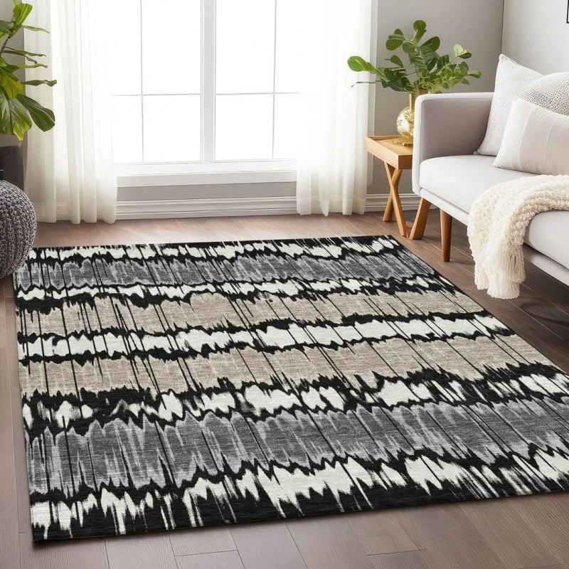 Addison Mayfield Black AMF755 8ft. x 10ft. Rect. Rug