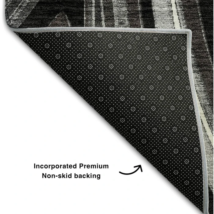 Addison Mayfield Black AMF756 - 8ft. Round Rug