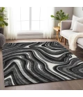 Addison Mayfield Black AMF756 - 8ft. Round Rug