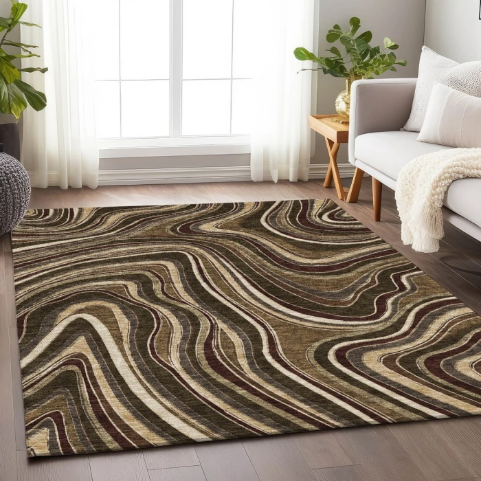 Addison Mayfield Brown AMF756 5ft. x 7ft. 6in. Rect. Rug