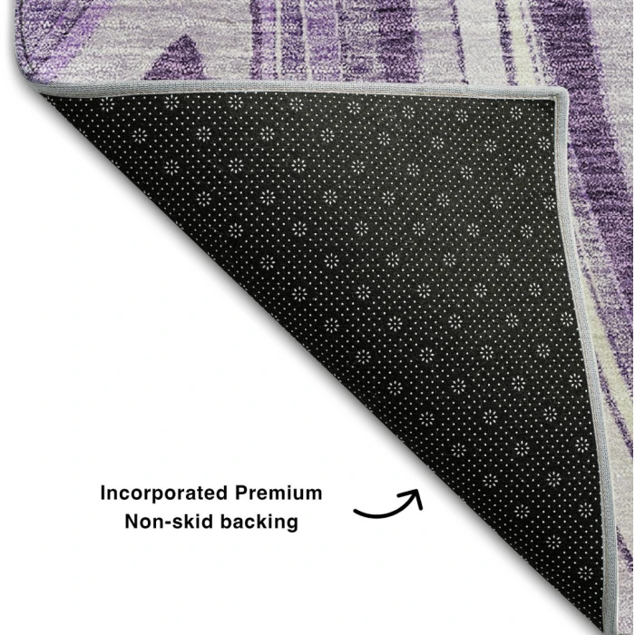 Addison Mayfield Purple AMF756 - 8ft. Round Rug
