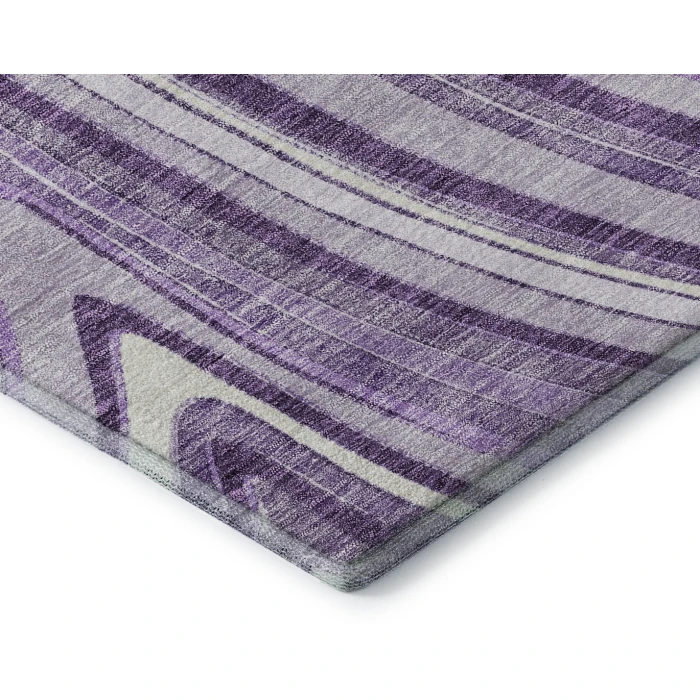 Addison Mayfield Purple AMF756 - 8ft. Round Rug