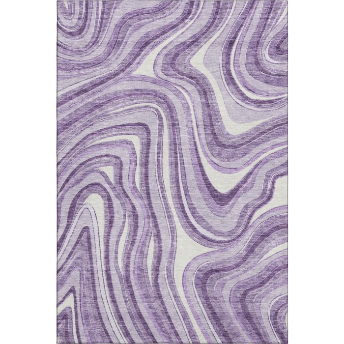Addison Mayfield Purple AMF756 - 8ft. Round Rug