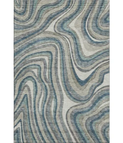 Addison Mayfield Teal AMF756 - 8ft. Round Rug