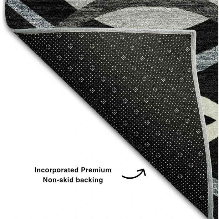Addison Mayfield Black AMF757 - 8ft. Round Rug