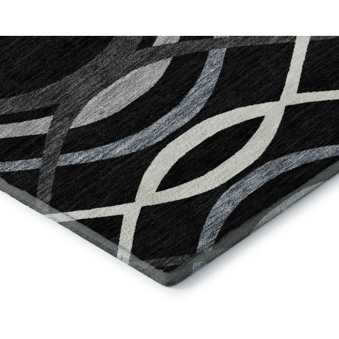 Addison Mayfield Black AMF757 - 8ft. Round Rug