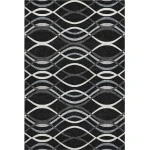 Addison Mayfield Black AMF757 - 8ft. Round Rug