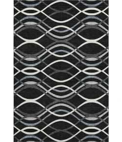 Addison Mayfield Black AMF757 - 8ft. Round Rug