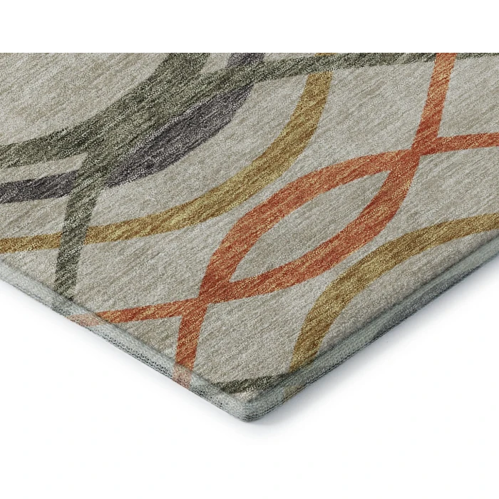 Addison Mayfield Orange AMF757 5ft. x 7ft. 6in. Rect. Rug