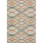 Addison Mayfield Orange AMF757 - 8ft. Round Rug