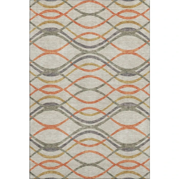 Addison Mayfield Orange AMF757 5ft. x 7ft. 6in. Rect. Rug