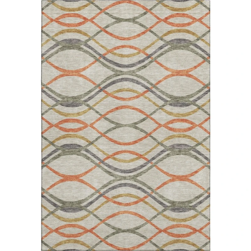Addison Mayfield Orange AMF757 5ft. x 7ft. 6in. Rect. Rug