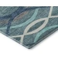 Addison Mayfield Teal AMF757 - 8ft. Round Rug