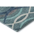 Addison Mayfield Teal AMF757 - 8ft. Round Rug