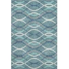 Addison Mayfield Teal AMF757 - 8ft. Round Rug