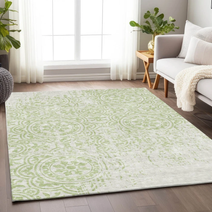 Addison Mayfield Green AMF758 - 8ft. Round Rug