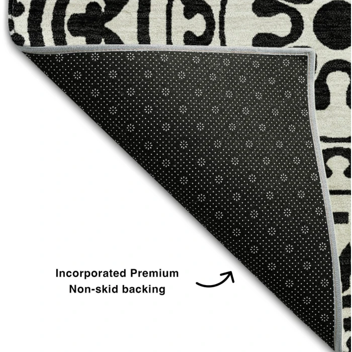 Addison Mayfield Black AMF758 5ft. x 7ft. 6in. Rect. Rug