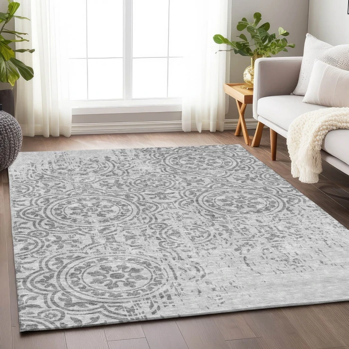 Addison Mayfield Gray AMF758 5ft. x 7ft. 6in. Rect. Rug