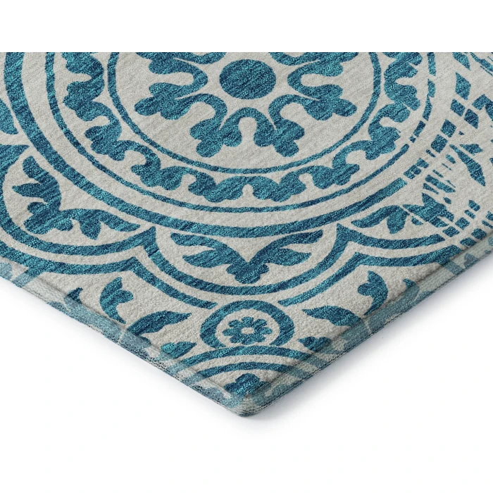 Addison Mayfield Teal AMF758 2ft. 3in. x 7ft. 6in. Rect. Rug