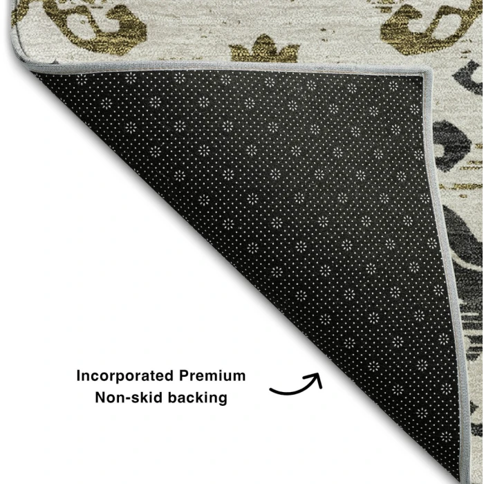Addison Mayfield Black AMF759 - 8ft. Round Rug
