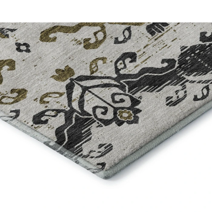 Addison Mayfield Black AMF759 - 8ft. Round Rug