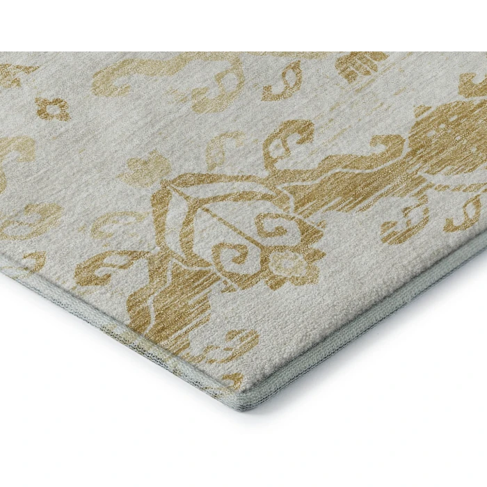 Addison Mayfield Gold AMF759 - 8ft. Round Rug