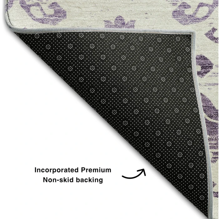 Addison Mayfield Purple AMF759 - 8ft. Round Rug