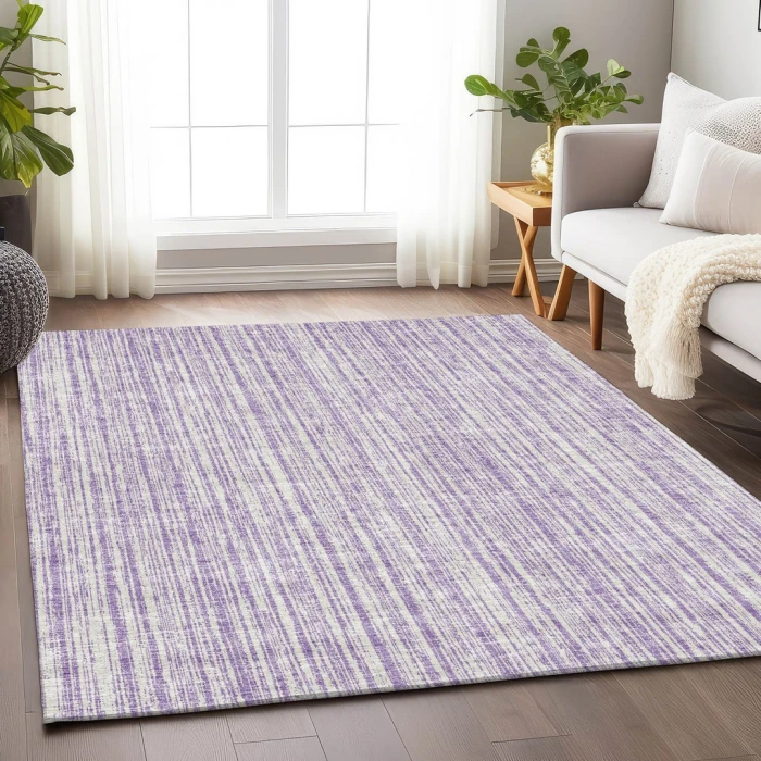 Addison Mayfield Purple AMF760 - 8ft. Round Rug