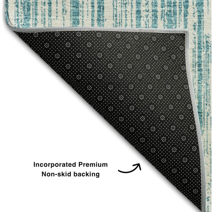 Addison Mayfield Teal AMF760 - 8ft. Round Rug