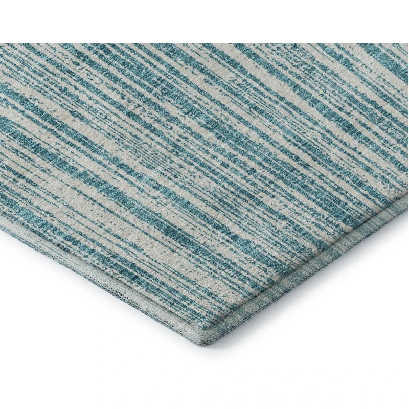 Addison Mayfield Teal AMF760 - 8ft. Round Rug