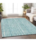 Addison Mayfield Teal AMF760 - 8ft. Round Rug
