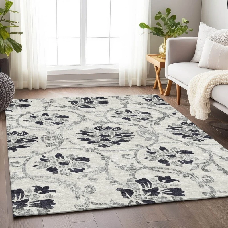 Addison Mayfield Black AMF762 - 8ft. Round Rug