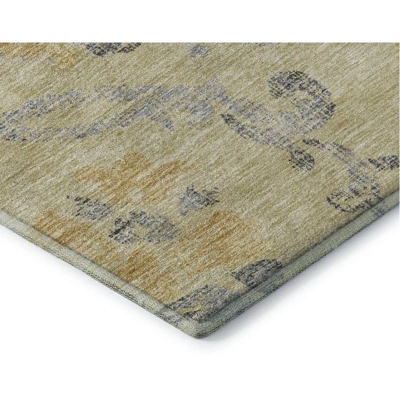 Addison Mayfield Gold AMF762 - 8ft. Round Rug